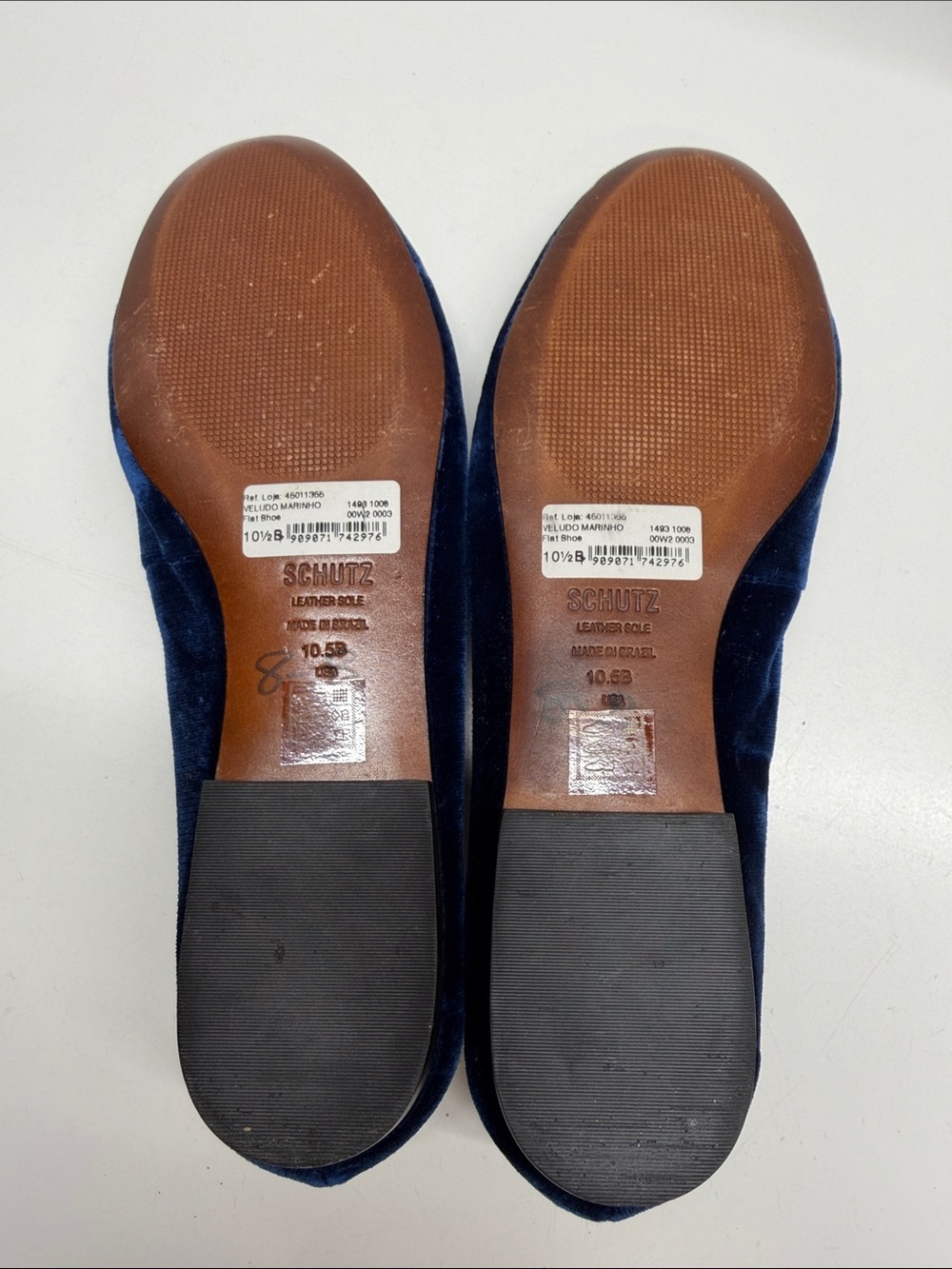 Schutz Loafers Slip On Smoking Velvet Velour Shoes Tassel Royal Blue Size 10.5 - Picture 6 of 8